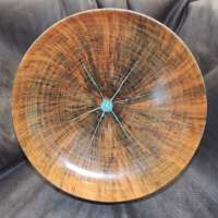 Joe-Channey-Bowl-Norfolk-Pine-wTurquoise-Inlay