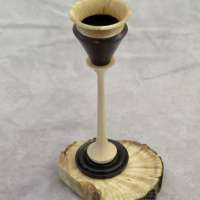 Greg-Fryeweaver-vase-on-stand-salt-cedar-maple-ebony